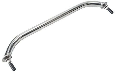 Edelstahl-Handlauf für Boote und Jachten, mit Befestigungspunkten an beiden Seiten, Bohrung Mitte zu Mitte, Herren, 20,32 cm (8 Zoll)