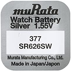 Sony Montre Batterie X10 Piles Bouton 1,55 Argent V-377 SR626SW AG-4 (Bulk Lot de 10)