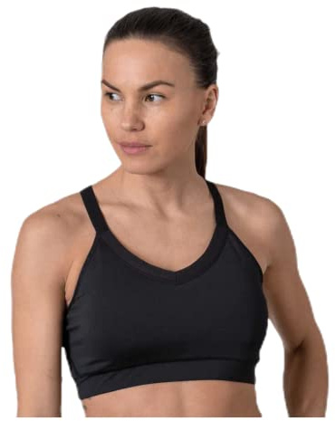 Craft Damen Motion Sport-BH - Schwarz, Silber Sport-BH