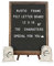 Felt Letter Board with Rustic Vintage Frame and Stand 12x16 inch, Dark Grey Changeable Letter and Message Board Includes 792 Letters, Numbers and Symbols, Hook to Hang, 2 Canvas Bags