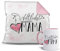 Geschenkset für die Weltliebste Schwiegermama - Tasse und Kissen - Altrosa/Verwandte/Geschenk-Idee/Liebling/Familie