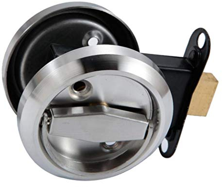 LOVIVER Türzusatzschloss Drehriegel Schloss Riegelschloss Türschloss für Schranktür, Silber