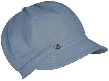LOEVENICH biegsame Damen Schirmkappe aus Baumwolle - Ultra leichte Baker-Boy Cap Denim
