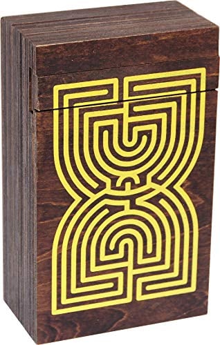 Logica Spiele Art. Labyrinth Puzzle Box - Geheimschachtel - Schwierigkeit 5/6 Unglaublich - Geschenkbox - Denkspiel aus Holz - Knobelspiel - Geduldspiel - Leonardo da Vinci Kollektion