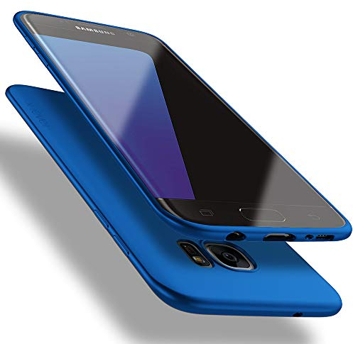 X-level Cover Compatibile con Samsung Galaxy S7 Edge, Ultra Sottile e Morbido TPU Protettiva Custodia Silicone Rubber Protezione Cover per Samsung Galaxy S7 Edge, Blu