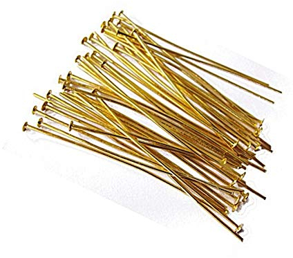 500 pasadores remaches de 30 mm x 0,7 mm, 3 cm, remaches con cabeza dorados, pasadores de prisma, para joyas
