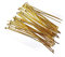 500 pasadores remaches de 30 mm x 0,7 mm, 3 cm, remaches con cabeza dorados, pasadores de prisma, para joyas