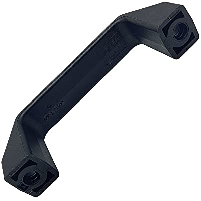 DOJA Industrial | Bügelgriff | Plastik Ziehgriffs | Pack 2 | 109 mm | Kunststoffgriff vorne matt schwarz | Handgriff | Griffe aus Kunststoff | Türgriff | Kunststoffgriffe für industrielle Werkzeuge