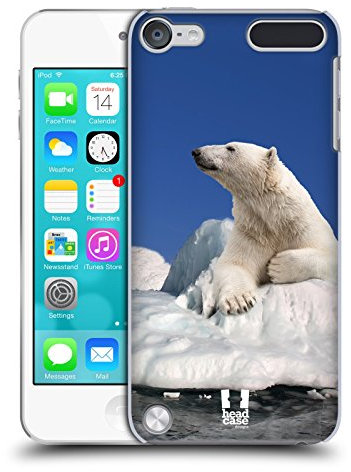 Head Case Designs Eisbär Auf EIS Tierwelt Harte Rueckseiten Handyhülle Hülle Huelle kompatibel mit Apple iPod Touch 5G 5th Gen