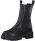 Tamaris Damen Chelsea Boots, Frauen Stiefeletten,Wechselfußbett,Comfort Lining,uebergangsschuhe,uebergangsstiefel,flach,Black Leather,38 EU