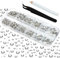 2150 Stück Strasssteine, 6 Größen Glitzersteine, Transparenter Runde Kristall Strasssteine für Nagel Kunst Kleidung Handwerk, mit Pinzette und Strass Picking Stift
