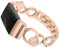 ZUZIS Bling Strap Kompatibel Mit Fitbit Charge 4 / Charge 3, Metallbänder Sportarmbänder Edelstahl Diamant Strass Schmuck Armband für Fitbit Charge 3/Charge 4
