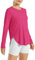 G4Free Women's Activewear Shirts UPF 50+ UV Sun Protection T-Shirts Long Sleeve Tops Workout Outdoor Gym Hiking Quick Dry Lightweight Shirts Hot Pink