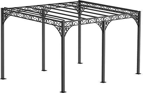 ELEO Pergola Sardegna, schwarz, 3x4 m, pulverbeschichtet
