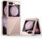 HWeggo Custodia per Samsung Galaxy Z Flip 5, Cover Sottile con Protezione dello Schermo,Rigida PC e Bordi in TPU Morbido,Antigraffio e AntiurtoProtettiva Cover per Z flip 5,Rosa