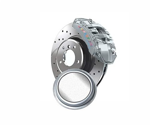 SCOOBYS PAINTS BACK IN THE MIX High Heat Resistant Gloss Brake Caliper Paint Wheel Engine Restore Metal (250Ml, Star Silver)