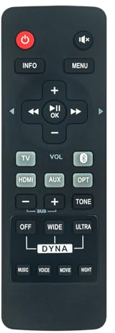 VINABTY Neu DS1RC Fernbedienung Ersatz für Teufel Cinebar Duett RC Soundbar Sound Bar DS1RC Remote Controller