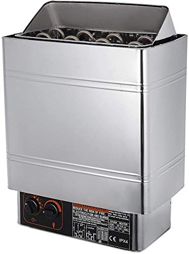 Generic Heater 4.5 Kw Stainless Steel With Integrated Control Unit - Detox, Electric Sauna Heater For Body Therapy