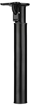 Baitang Tischbeine aus Edelstahl, höhenverstellbares Tischbein, klappbare Teleskop-Möbelbeine, Frühstücksbar-Arbeitsplatten-Stütztischbein, mit Schutzbasis und Schrauben (45–71 cm, schwarz)