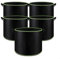 5 Stück Stoff Pflanztöpfe Runde Belüftungs Pflanztöpfe Pflanzbeutel 3–12 Gallonen Schwarz Pflanze Grow Bag(3 Gallon/11.35L)