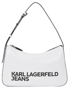 Karl Lagerfeld essential Logo Baguette, 109 - Weiß, Einheitsgröße
