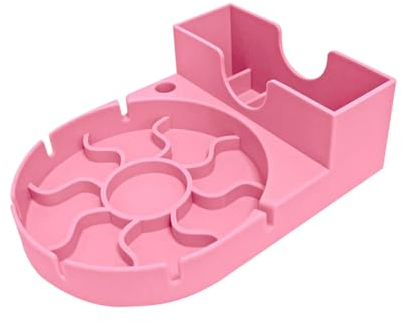 Erice Vertikaler Flaschentrocknungsständer, Trinkglas und Sportflasche Abtropfgestell, Silikon Abtropfständer Tasse Trocknen Trockengestell Flaschen für Tassen Weinglas (Rosa)
