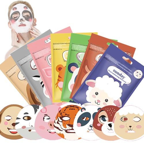 Tuchmasken Gesicht, Feuchtigkeitsspendende Gesichtsmasken Set für Teenager Mädchen und Frauen Geschenke, Gesichtsmaske Tuchmaske für Beruhigend und Nähren - Blatt Maske Gesicht zur Hautpflege Frauen