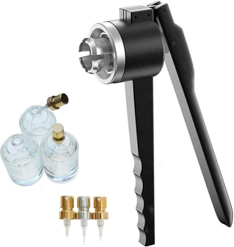 WTLONBF Flip Off Vial Crimper, Manual Perfume Vial Sprayer Crimper, Handheld Bottle Sealing Machine Cap Capper Bottle Capping Tools