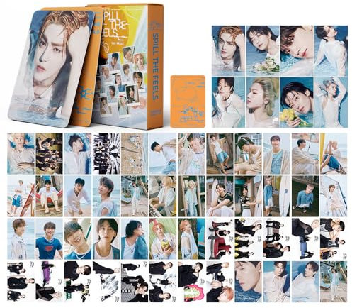 ZRHMCJEN Seventeen Fotokarten Set Von 55 Seventeen Spill The Feels Neues Album Seventeen Lomo Postkarten Für Fans