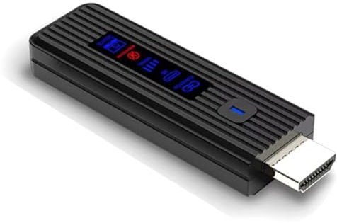 Juqoyue 1080P 50M Wireless Transmitter Adapter -Kompatibles Video mit LED für Kamera Laptop Monitor Projektor