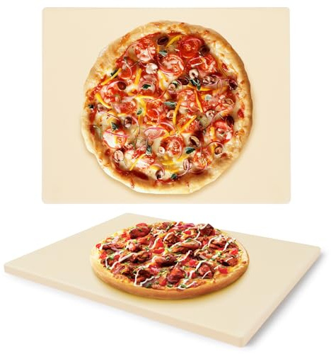 Pizzastein für Pizza und Brot 38 * 30 * 1.5CM Pizzastein Gasgrill und Backofen