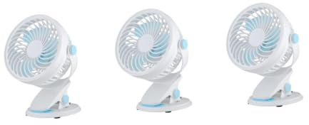 TOPPERFUN 3 Pièces Ventilateur de clip USB portable mini-ventilateurs petit USB portatif à clip électrique mini- portatif