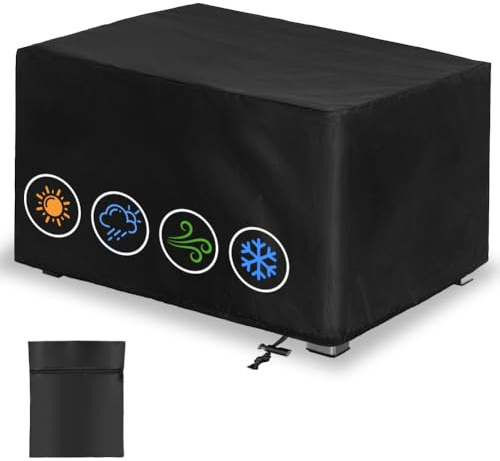 OFFCUP Copertura Barbecue 70 x 47 x 30cm Oxford 210D Impermeabile Anti-UV e Antipolvere Copertura per Barbecue per BBQ Grill Anti Pioggia Polvere Sole Neve