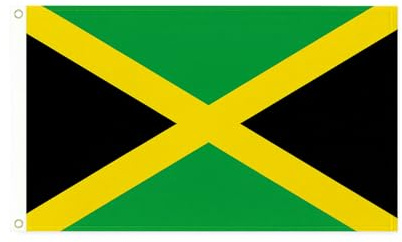 Brick Takeover Bandera de los países de Jamaica, 150 x 90 cm, con ojales metálicos