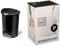 simplehuman Semi -Round Pedal Bin, 50 L - Black Plastic with Code P Plastic Custom Fit Bin Liner, Pack of 60, White
