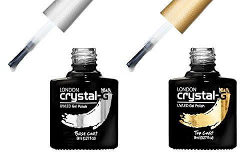 Crystal-G - Base & Wipe Top Coat - 8ml - UV LED Gel Nail Polish - **REQUIRE UV/LED LAMP & WIPE TO DRY**