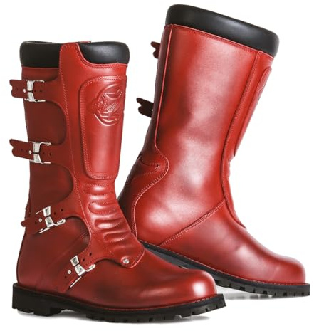 Stylmartin Sty209rd-39, Stivali da Moto Unisex-Adulto, Colore: Rosso, 39 EU