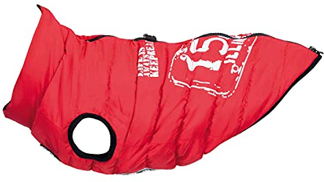 TRIXIE Mantel mit Geschirr Saint-Malo, S, 33 cm, rot, Hund