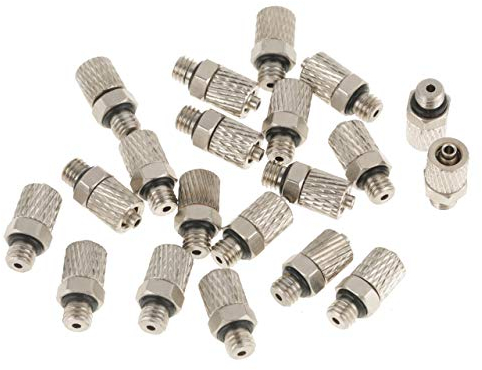 20 Stücke M5 4mm Mini Pneumatische Push Air Fitting Gerade Stecker Schraube Durch Luftschlauch Schnelle Schnelle Twist Armaturen MEHRWEG VERPACKUNG socialme-eu