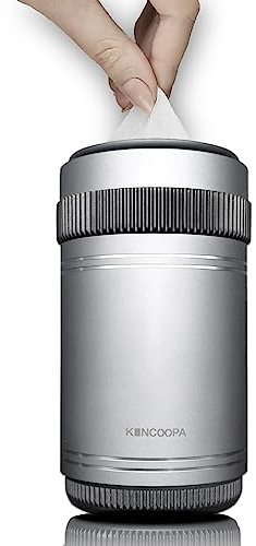 Boîte à mouchoirs en papier aluminium pour porte-gobelet de voiture, porte-bouteille de vélo, design inspiré de l'objectif d'appareil photo