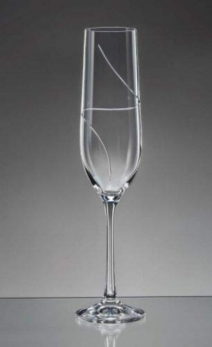 Bohemia Weingläser Weinglas Kristallglas Sektgläser Sektglas Wassergläser Whiskygläser Kristallglas Model Viola UP 2er Set klar schliff (Sektgläser 190 ml)