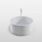 Baignoire ilôt blanc Acrylique Moderne Design diametre 134 cm Crystal + Robinet