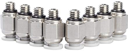 UniTak3D PC4-M6 Pneumatik Verbinder Fittings Connectors Anschluss Bowdenrohr Bowden Extruder-Koppler Kompatibel mit Ender 3 3D-Drucker-8pcs