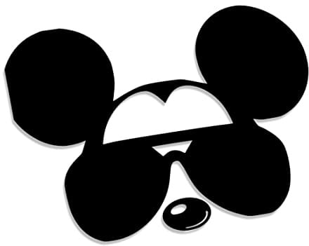 Decus Shop Mickey Sonnenbrille 3251 // Sticker Aufkleber vers. Größe Farbe