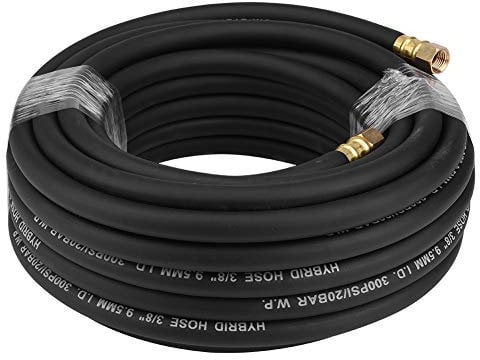 Pneumatic Polyurethane Air Hose, 15M Pneumatic Air Line Hose with 5-Piece Compressor Accessory, 900psi Burst Pressure