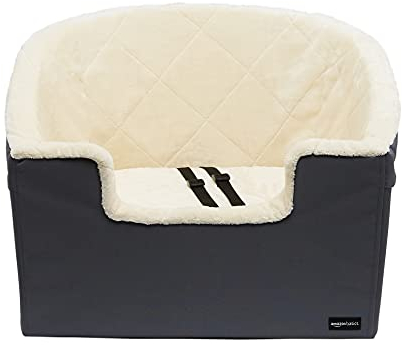 Amazon Basics Seggiolino per auto avvolgente per animali domestici, misure 45,7 x 55,8 x 40,6 cm, colore grigio