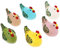 STOBOK Miniatur Henne Figuren Ostern Dekofiguren Tierfiguren 6 Stück Huhn Figuren Kunststoff Osterdeko Frühlingsdeko Tischdeko Kunststoff Ornament Ostern Frühling Party Dekoration