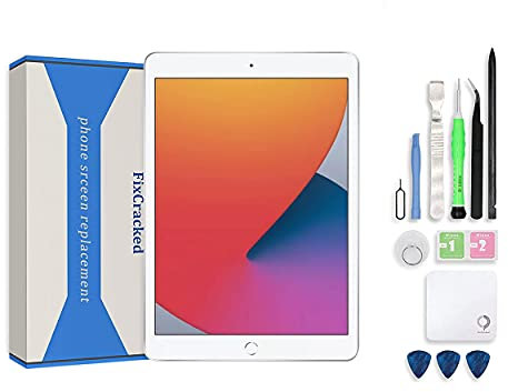 FixCracked Ersatz-LCD-Bildschirm und Glas-Touch-Digitalisierer für iPad Mini 4, mit professionellem Werkzeugset, Weiß