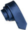 JEMYGINS Krawatte Herren Schmale 5CM Satin Dunkelblau in Seide Hochzeit Schlips