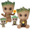 Baby Groot Blumentopf,Innovative Action Figur für Pflanzen & Stifthalter,Action Figur Pflanzen Garten Balkon Aquarium Stifte aus dem Filmklassiker Fanartikel Geschenk